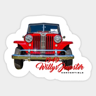 1949 Willys Jeepster Convertible Sticker